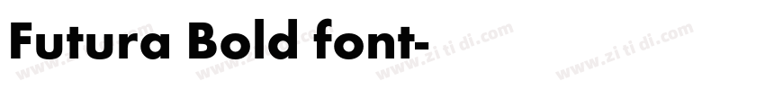 Futura Bold font字体转换